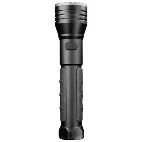 Police Security Flashlight Twin Power Long Throw LED Flashlight 450 Lumens Black - Precision Shot Firearms