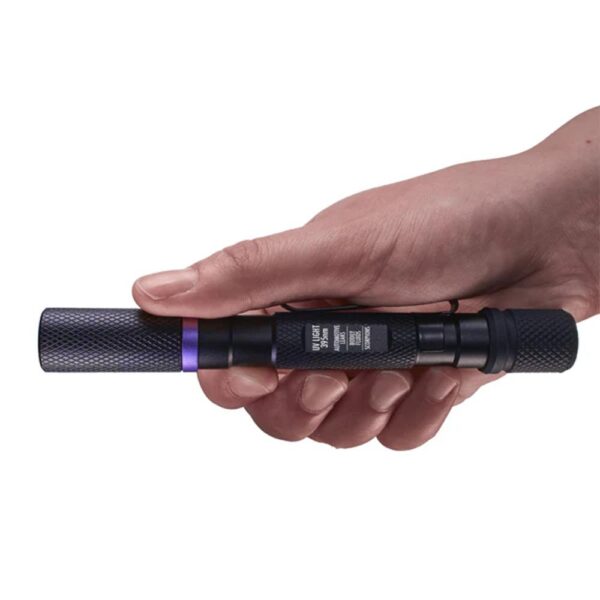 Police Security Flashlights UV Flashlight 395NM Black - Precision Shot Firearms