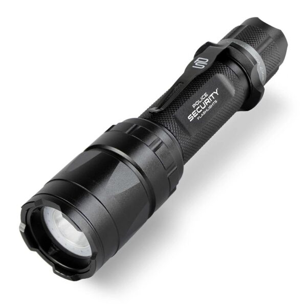 Police Security Flashlights Trac Tact Rechargeable LED Flashlight 1000 Lumens Black - Precision Shot Firearms