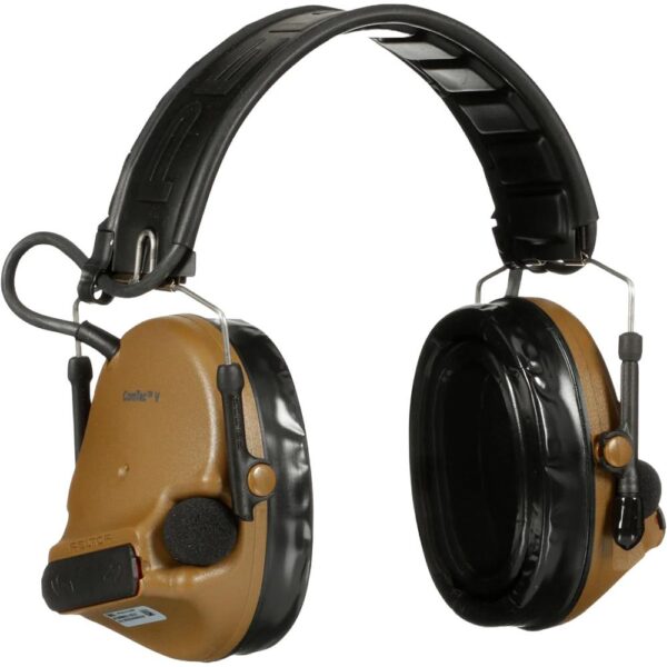 3M Peltor ComTac V Hearing Defender Headset Coyote Brown - Precision Shot Firearms