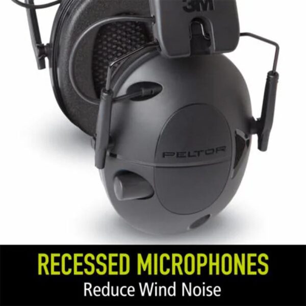 Peltor Sport Tactical 100 Electronic Ear Muffs 22dB Black - Precision Shot Firearms