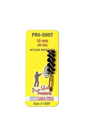Pro-Shot Nylon Pistol Bore Brush with Brass Core .40 cal/10mm - Precision Shot Firearms