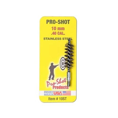 Pro-Shot Stainless Steel Pistol Bore Brush (8/32 Thread) .40/10mm - Precision Shot Firearms