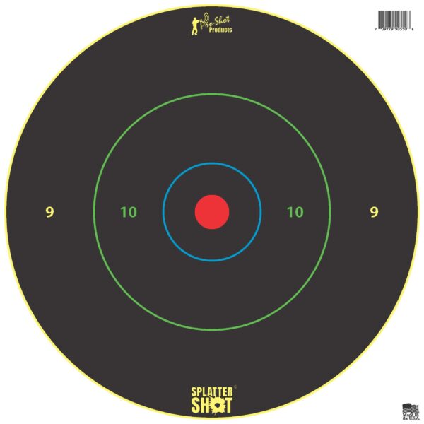 Pro-Shot 12" Bullseye Multi-Color Rings on Heavy Tag Paper 5/ct - Precision Shot Firearms