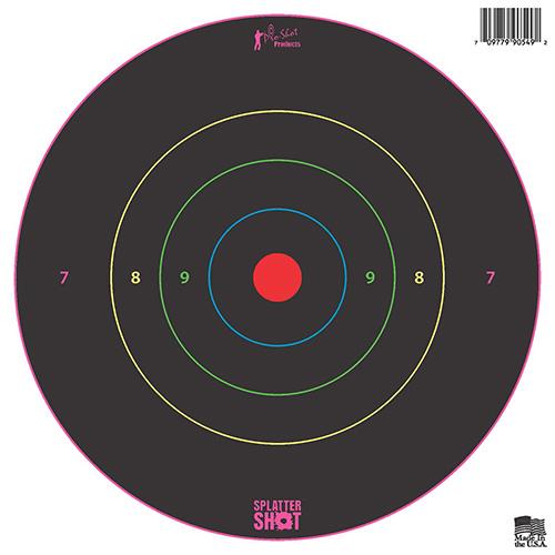 Pro-Shot 8" Bullseye Multi-Color Rings on Heavy Tag Paper 6/ct - Precision Shot Firearms