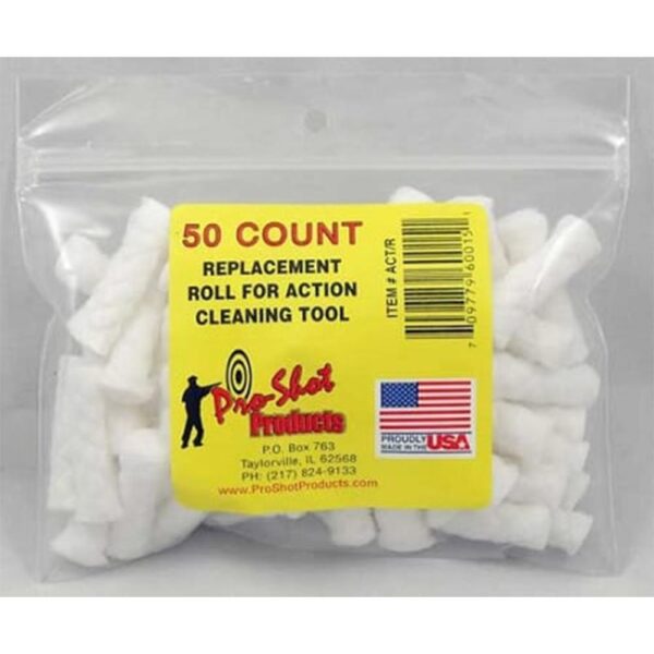 Pro-Shot Action Tool Refills Cotton Rolls 50/ct - Precision Shot Firearms
