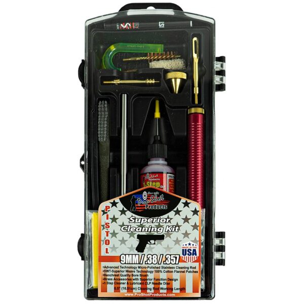 Pro-Shot Classic Box Kit Cleaning Kit Handgun .38 Cal/.357 Cal/9mm Luger - Precision Shot Firearms
