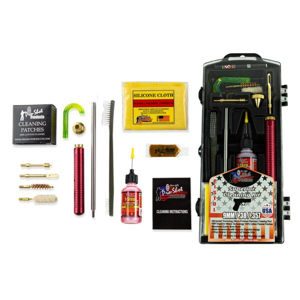 Pro-Shot Classic Box Kit Cleaning Kit Handgun .38 Cal/.357 Cal/9mm Luger - Precision Shot Firearms