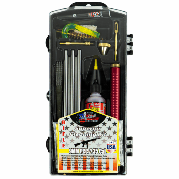 Pro-Shot 9mm Luger Handgun Carbine Caliber (Rifle) Classic Cleaning Kit - Precision Shot Firearms