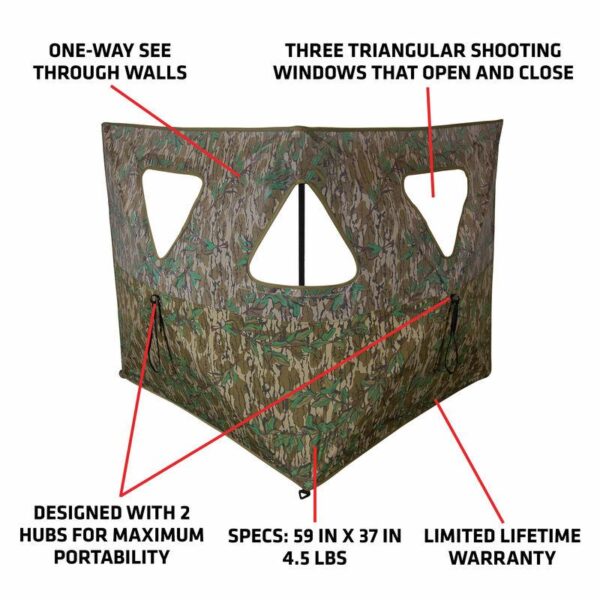 Primos Double Bull Stakeout Blind - Mossy Oak Greenleaf - Precision Shot Firearms