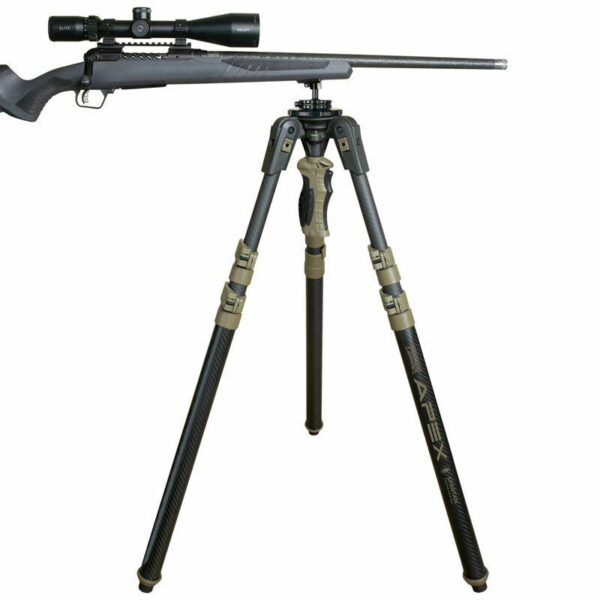 Primos Trigger Stick Apex Tripod Carbon Fiber Coyote Tan with Spartan Technology Box - Precision Shot Firearms