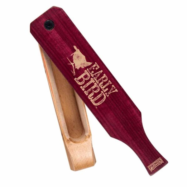 Primos Early Bird Turkey Box Call / Purple Heart Paddle With Hardwood Box - Precision Shot Firearms