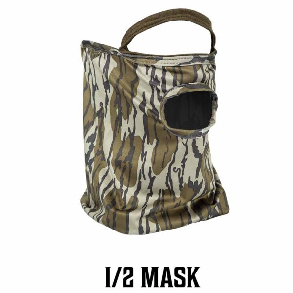 Primos Stretch Fit Mask - Mossy Oak Bottomland 1/2 Face - Precision Shot Firearms