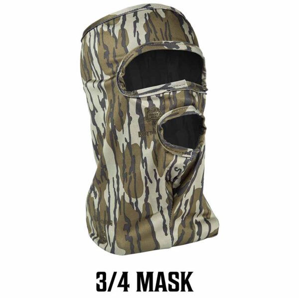 Primos Stretch Fit Mask - Mossy Oak Bottomland 3/4 Face - Precision Shot Firearms