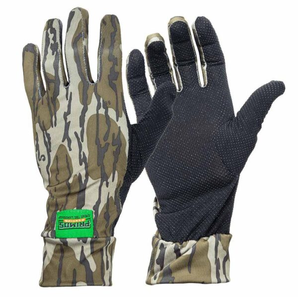 Primos Stretch Fit Glove - Mossy Oak Bottomland Camo OSFM - Precision Shot Firearms