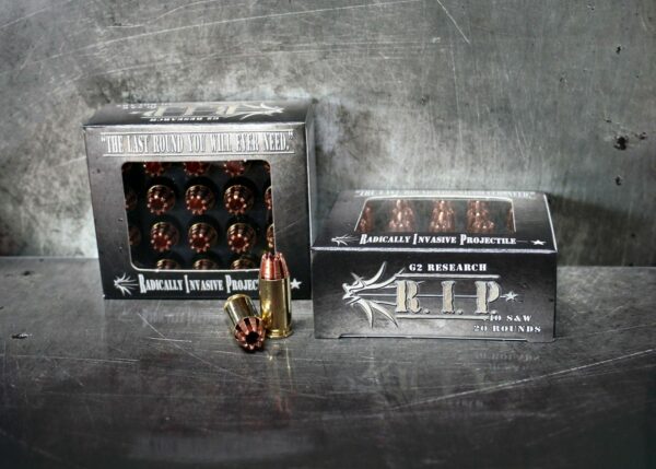 G2 Research R.I.P. Handgun Ammunition .40 S&W 115 gr HP 1080 fps 20/box - Precision Shot Firearms