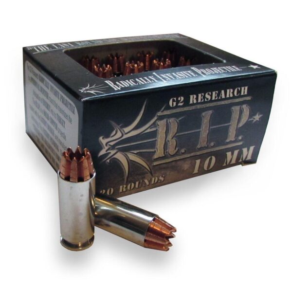 G2 Research R.I.P. Handgun Ammunition 10mm Auto 115 gr 1220 fps 20/ct - Precision Shot Firearms