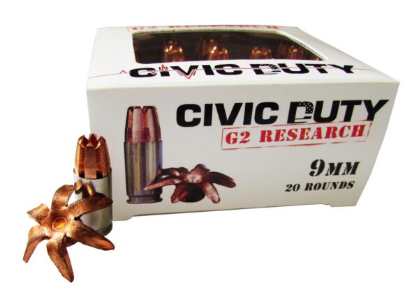 G2 Research Civic Duty Handgun Ammunition 9mm Luger - Precision Shot Firearms