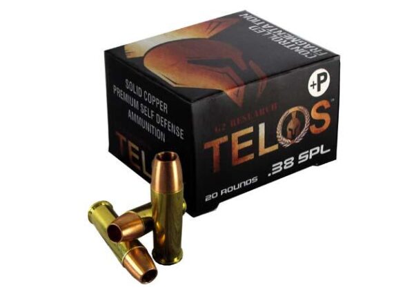 G2 Telos Handgun Ammunition .38 Spl(+P) 105 gr Frangible 1170 fps 20/ct - Precision Shot Firearms
