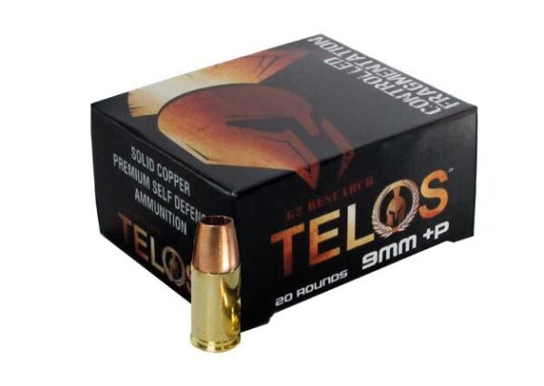 G2 Telos Handgun Ammunition 9mm Luger(+P) 92 gr Frangible 1250 fps 20/ct - Precision Shot Firearms