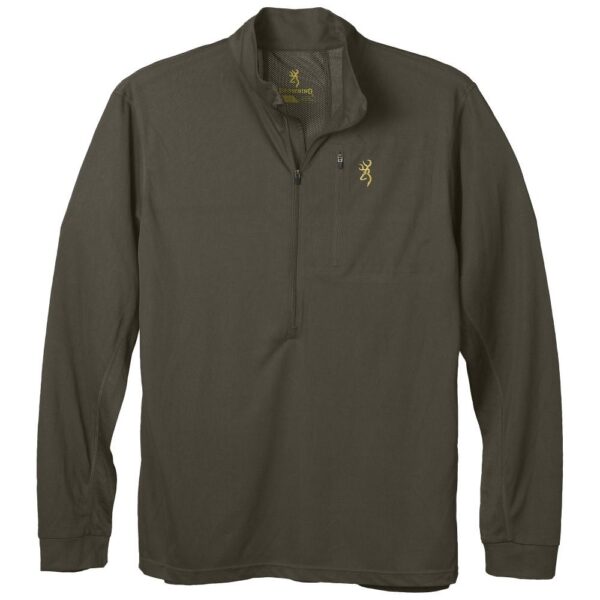 Browning Early Season 3/4 Zip Shirt Major Brown S - Precision Shot Firearms