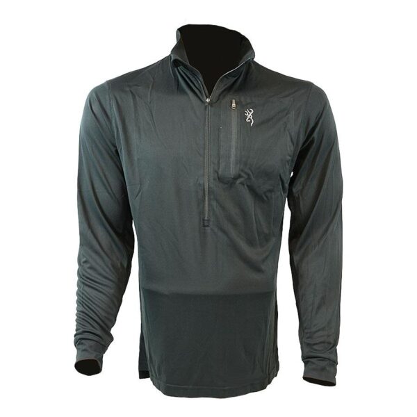 Browning Early Season 3/4 Zip Shirt Black S - Precision Shot Firearms