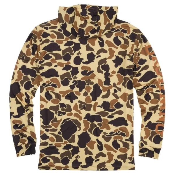 Browning Hooded Long Sleeve Tech Shirt Vintage Tan Camo 2XL - Precision Shot Firearms