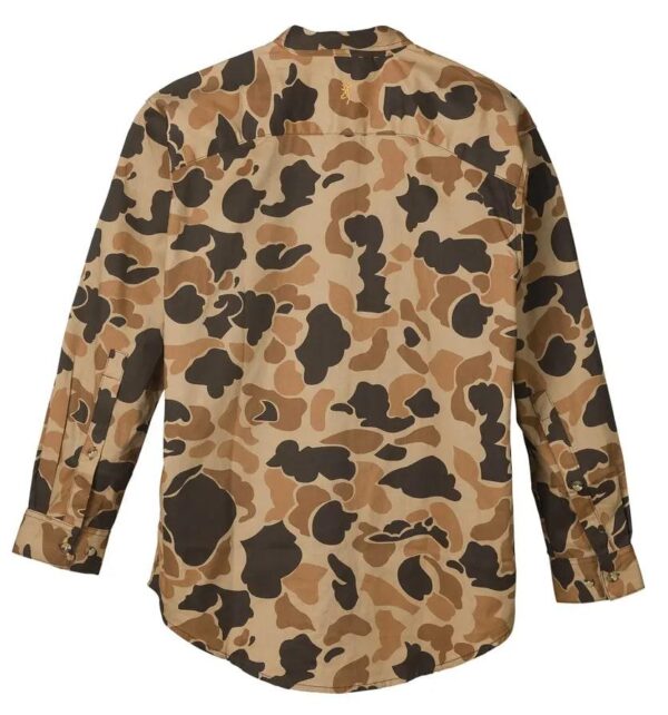 Browning Wasatch-CB Shirt Button-Front 2 Pocket Vintage Tan Camo L - Precision Shot Firearms