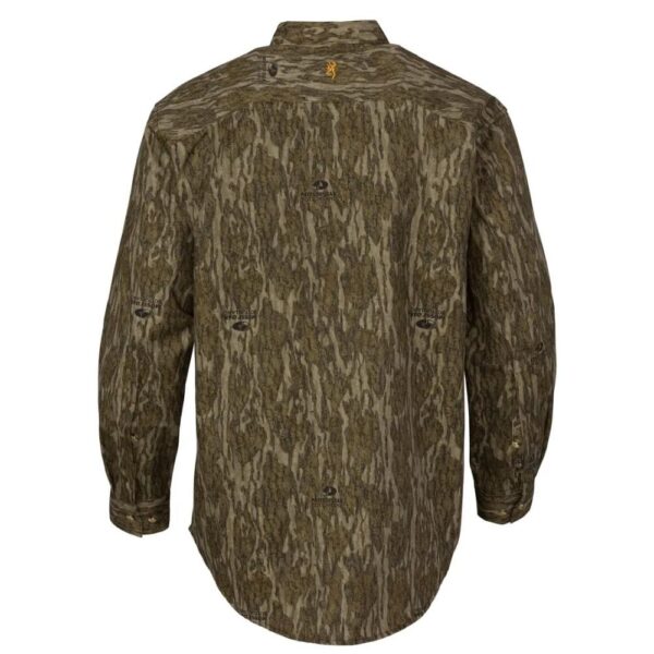 Browning Wasatch-CB Shirt Button-Front 2 Pocket Mossy Bottomland M - Precision Shot Firearms