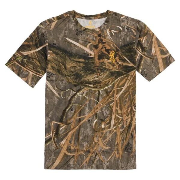 Browning Wasatch Short Sleeve T-Shirt Mossy Oak Shadow Grass Habitat S - Precision Shot Firearms