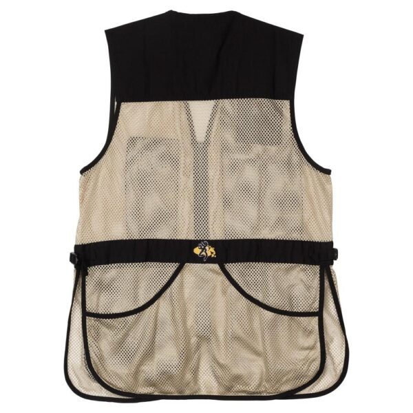 Browning Trapper Creek Mesh Shooting Vest Black and Tan XL - Precision Shot Firearms