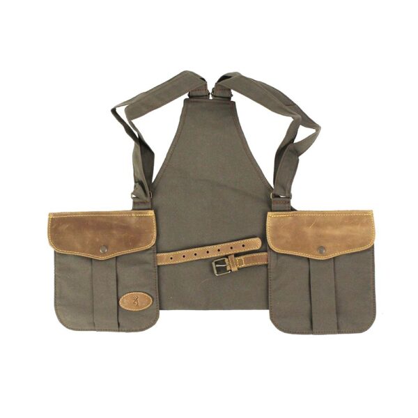 Browning Upland Canvas Hunting Vest Olive - Precision Shot Firearms
