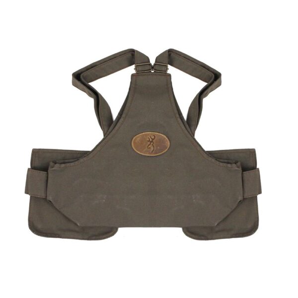 Browning Upland Canvas Hunting Vest Olive - Precision Shot Firearms
