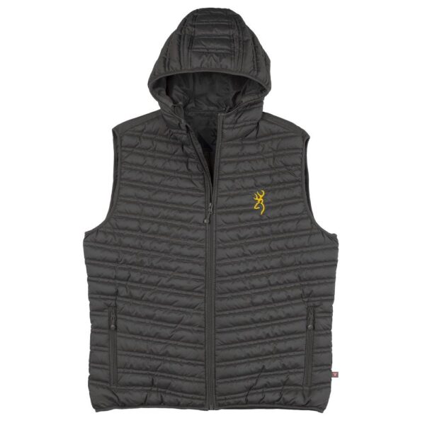 Browning Packable Puffer Hooded Vest Carbon S - Precision Shot Firearms