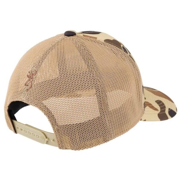 Browning Cupped Up Mesh Cap Vintage Tan Camo - Precision Shot Firearms
