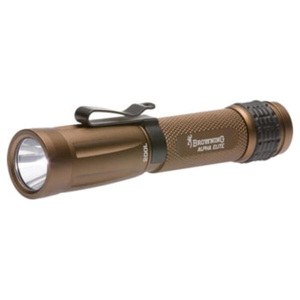 Browning Tactical Alpha Elite LED Aluminum Flashlight - Bronze - Precision Shot Firearms