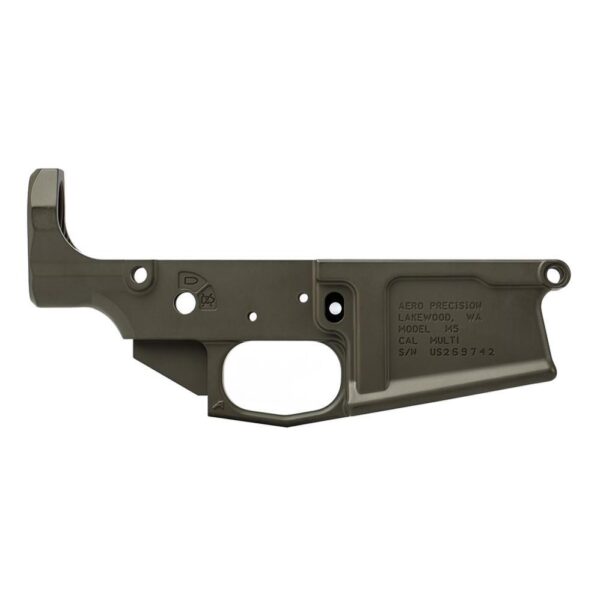 Aero Precision M5 (.308) Stripped Lower Receiver OD Green - Precision Shot Firearms