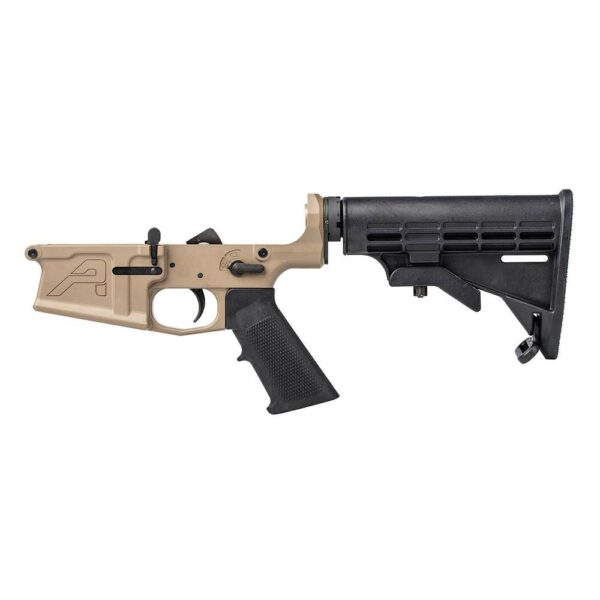 Aero Precision M5 (.308) Complete Lower Receiver w/A2 Grip/M4 Stock - FDE - Precision Shot Firearms