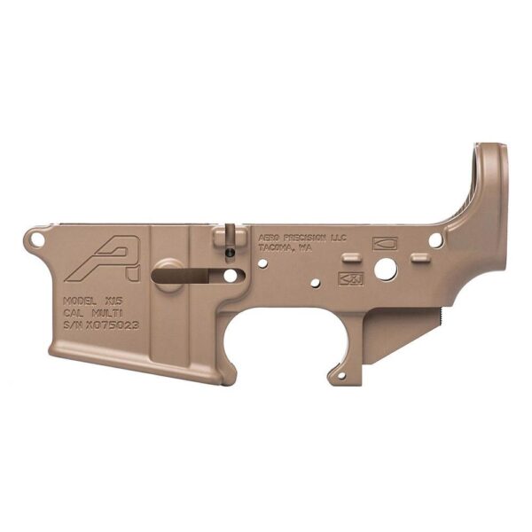 Aero Precision AR15 Stripped Lower Receiver Gen 2 - FDE Cerakote - Precision Shot Firearms