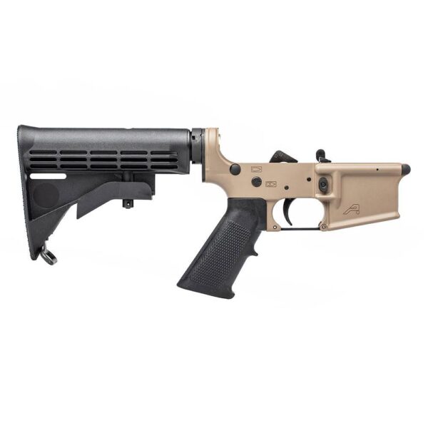 Aero Precision AR15 Standard Complete Lower Receiver - FDE Cerakote - Precision Shot Firearms