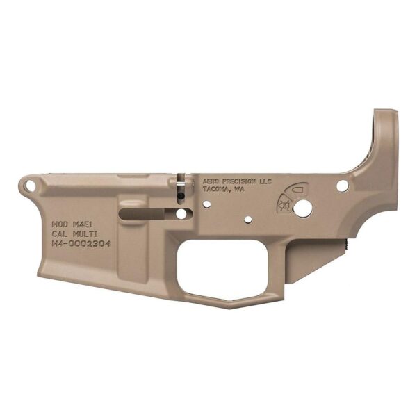 Aero Precision M4E1 Stripped Lower Receiver - FDE Cerakote - Precision Shot Firearms