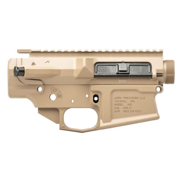 Aero Precision M5 (.308) Threaded Assembled Receiver Set FDE - Precision Shot Firearms