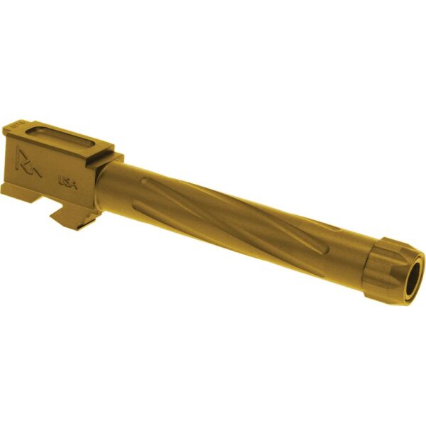 Rival Arms V1 Threaded Gold Barrel for Glock Model 17 Gen3/4 - Precision Shot Firearms