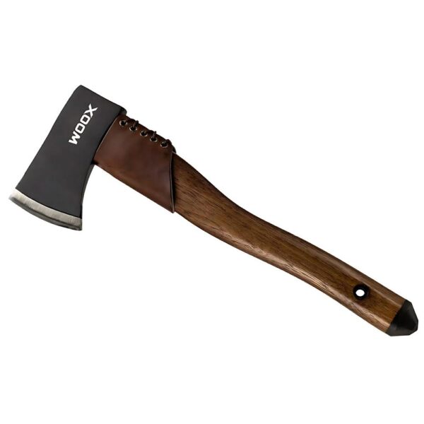 WOOX Ax1 Tomahawk Ax Walnut with Blued Finish and Leather Collar - Precision Shot Firearms
