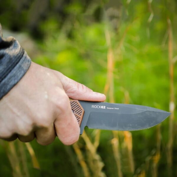WOOX Rock 62 Fixed Blade Knife Walnut Engraved - Precision Shot Firearms