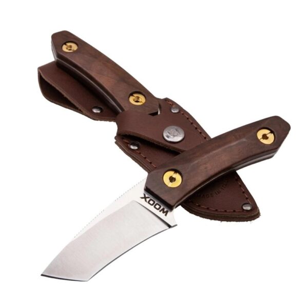 Woox Bad Boy Fixed Knive 2-3/4" Reverse Tanto Blade Walnut with Sheath - Precision Shot Firearms