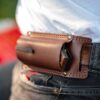 WOOX Leggenda Folding Knife - Genuine Leather Knife Sheath - Precision Shot Firearms