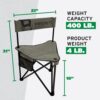 Barronett Blinds Aluminum XL Blind Chair Grey - Precision Shot Firearms