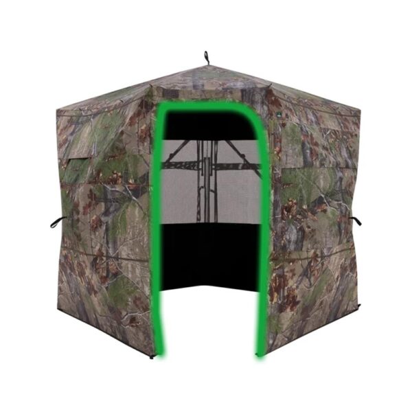 Barronett Blinds Grandview Ground Blind Bloodtrail Backwoods Camo See Through - Precision Shot Firearms