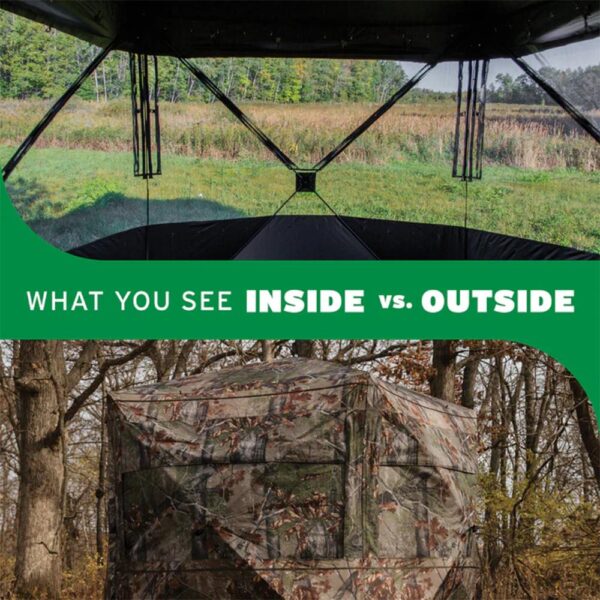 Barronett Blinds Grandview Ground Blind Bloodtrail Backwoods Camo See Through - Precision Shot Firearms